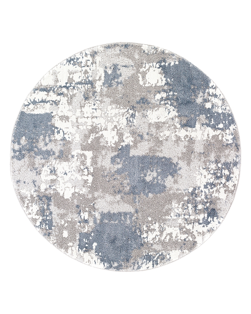 Shop Surya Venice Vne-2306 Round Area Rug, 5'3 X 5'3 In Denim Blue