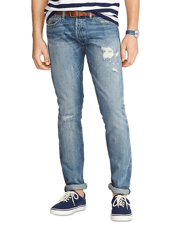 Polo Ralph Lauren Sullivan Slim Fit Distressed Jeans In Buford Stretch