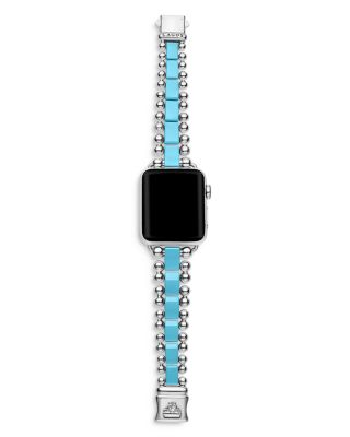 Smart Caviar Blue Ceramic Apple&reg; Watch Bracelet, 38mm