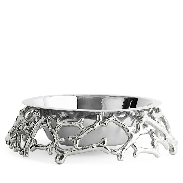 Michael Aram Dog Bone Bowl In Silver