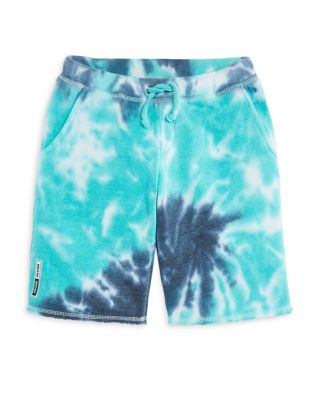 tie dye fleece shorts