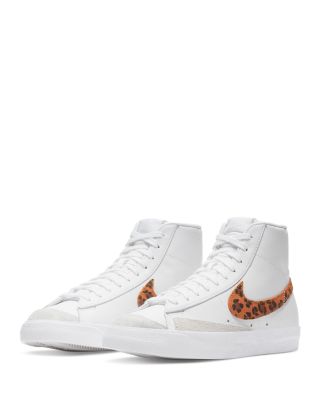 Nike Women s Blazer Mid 77 SE Leopard Swoosh Suede Accent Mid Top Sneakers Bloomingdale s