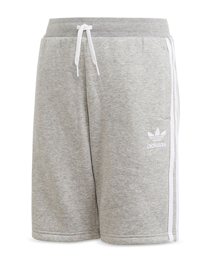 Adidas Originals Boy's Adidas Kids' Originals 3-stripes Fleece Shorts In Heather Gray