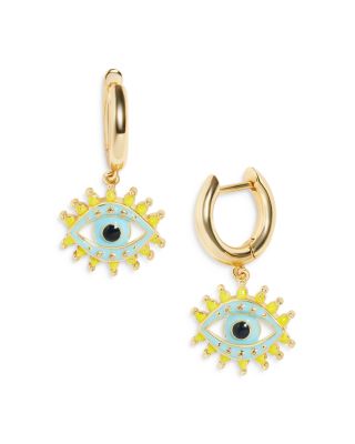 BAUBLEBAR Vejo Evil Eye Charm Hoop Earrings in 18K Gold Plated Sterling Silver Bloomingdale s