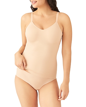 Wacoal At Ease Full Figure Moderate Control Shapewear Cami In Sand