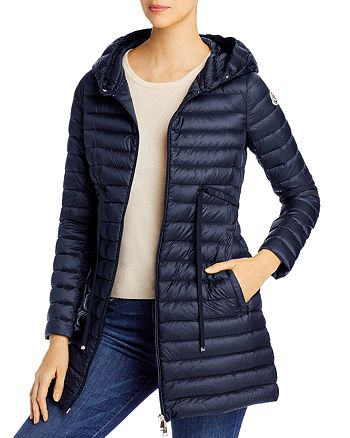 Womens Jackets Moncler Jackets Moncler Synthetic Barbel Nylon Down Long Parka in Blue 