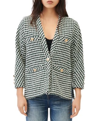 womens tweed cardigan