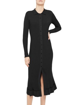ribbed cardigan dress