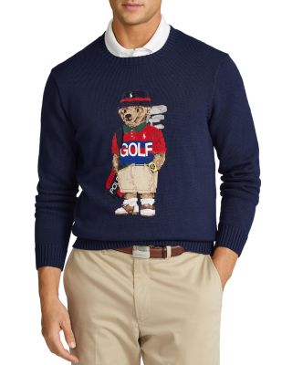 Golf Polo Bear Crewneck Sweater