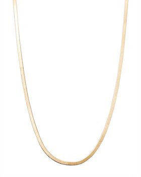 Moon & Meadow - 14K Yellow Gold Herringbone Chain Necklace, 16" - 100% Exclusive