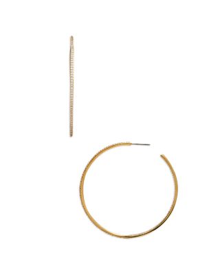 Pav&amp;eacute; Hoop Earrings