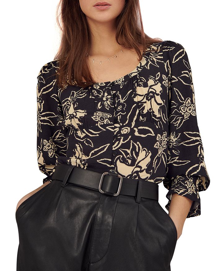 BA&SH BA & SH SESSEE FLORAL PRINT BLOUSE
