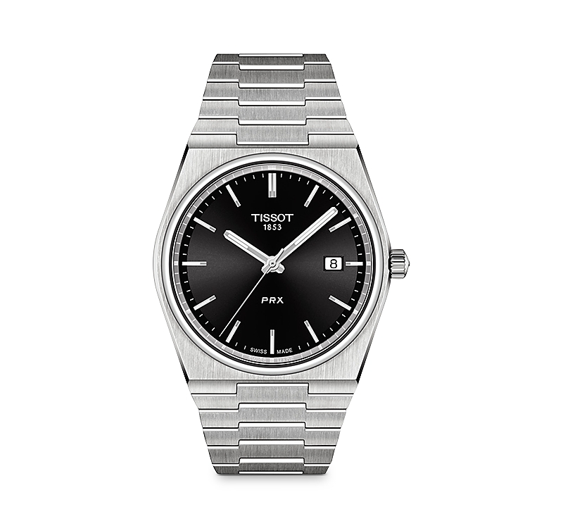 Tissot Gents T. Classic Prx Black Dial Watch In Black