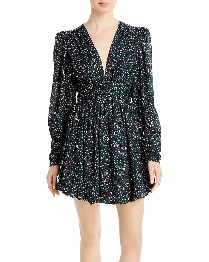 SABINA MUSAYEV SELENA FIT-AND-FLARE MINI DRESS