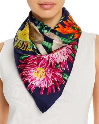 Echo Blooms of Oceana Silk Scarf