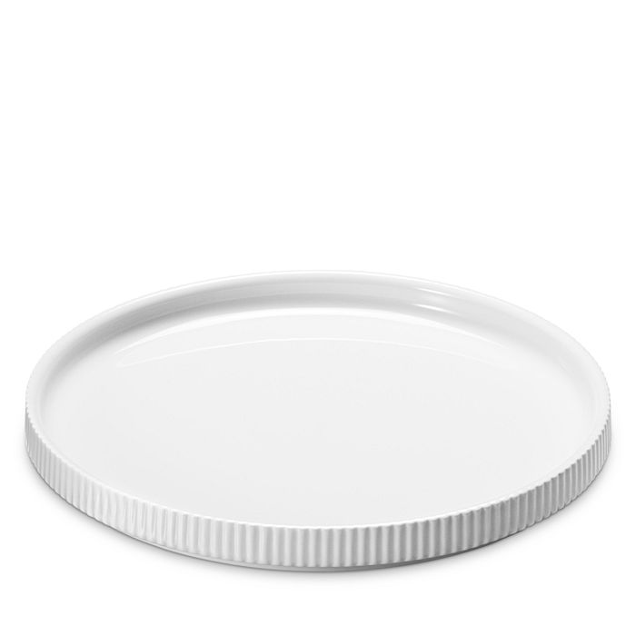Georg Jensen Bernadotte Set Of Four Lunch Plates In White