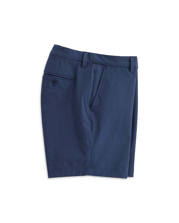 Shop Vineyard Vines Otg Regular Fit 9 Inch Performance Fabric Shorts In Blue Blazer