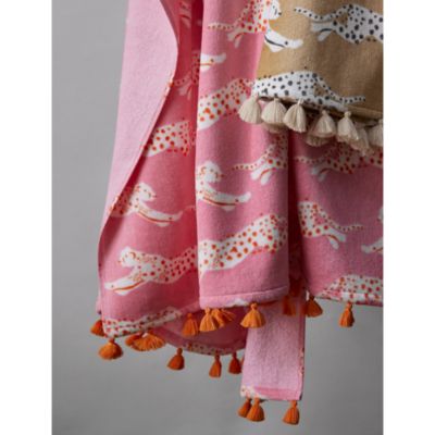 Leaping Leopard Beach Towel