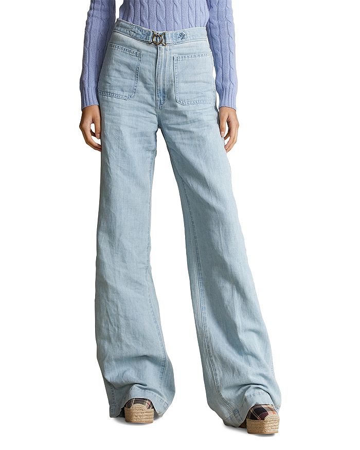 Descubrir 40+ imagen polo ralph lauren wide leg jeans