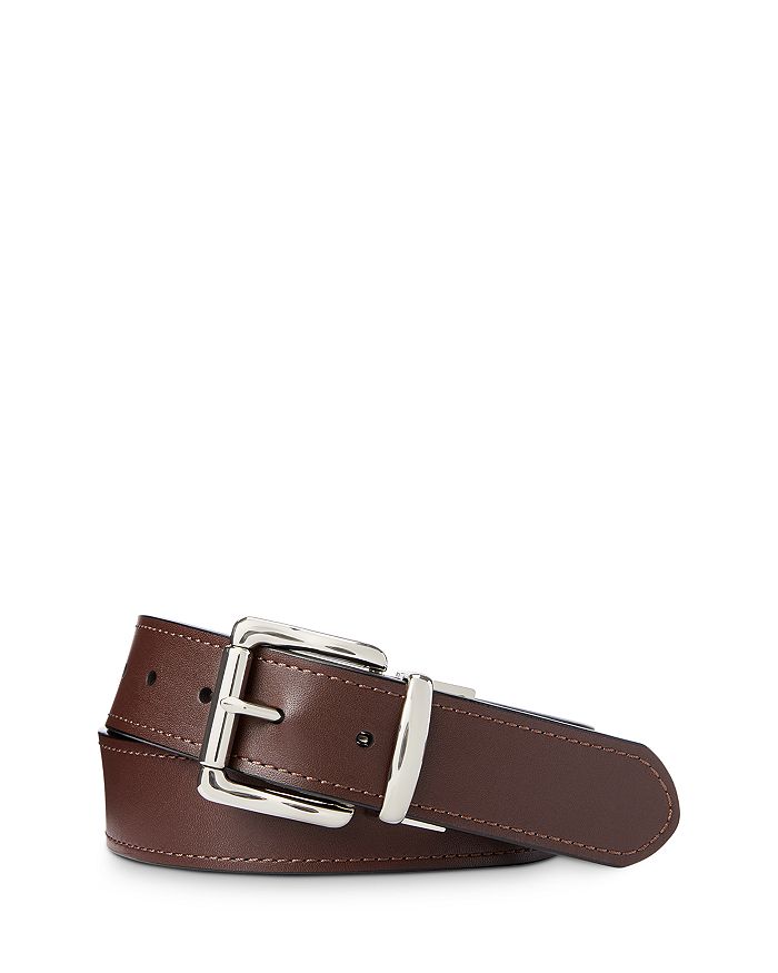 Shop Polo Ralph Lauren Reversible Leather Belt In Brown/black