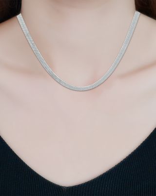Herringbone Chain Necklace, 16" - Exclusive