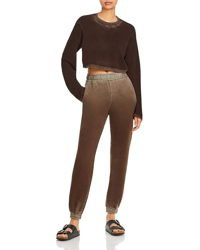 Cotton Citizen Tokyo Long Sleeve Cropped Tee Brooklyn Sweatpants Bloomingdale S