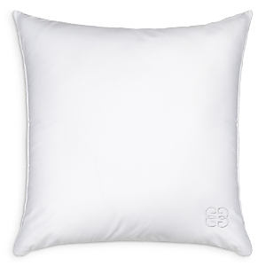 Gingerlily 50/50 Silk Blend Euro Pillow, 26 X 26 In White