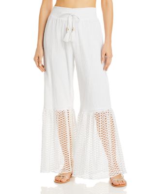 white pant swim cover up