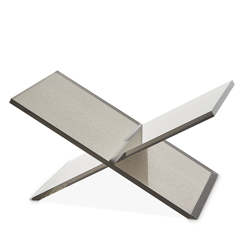 Tizo Design Lucite Book Stand In Silver