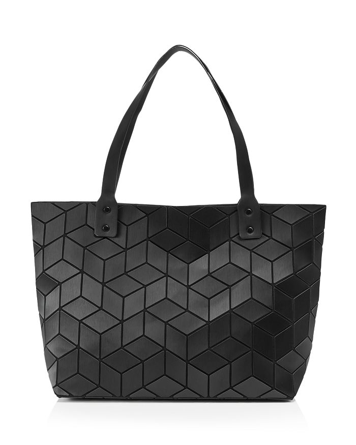 Geometric Pattern Square Bag With Coin Purse Elegant Black