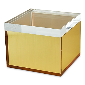 Tizo Design Lucite Square Large Box In Gold
