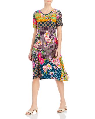 Johnny Was Maggie Mixed Print Swing Dress | Bloomingdale's