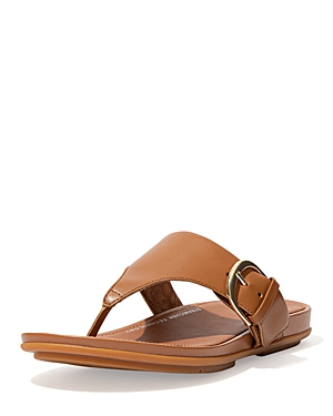 FITFLOP FITFLOP WOMEN'S GRACCIE BUCKLED THONG SANDALS,DE6