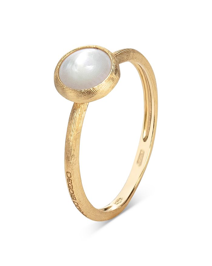 Marco Bicego 18k Yellow Gold Jaipur Ring With Gemstones In Mother Of Pearl