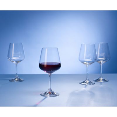 Ovid Red Wine Glasses, Set of 4