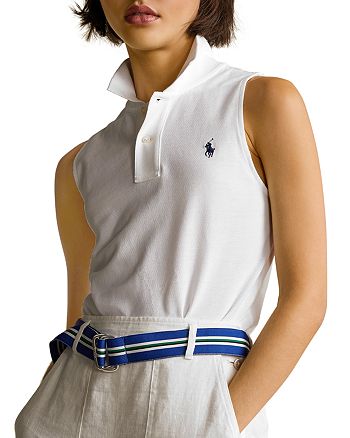 Ralph Lauren Sleeveless Cotton Polo Shirt | Bloomingdale's