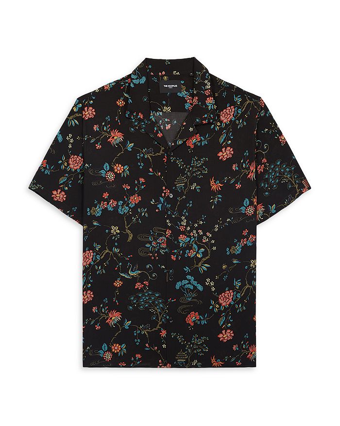 The Kooples Floral Print Regular Fit Button Down Camp Shirt ...