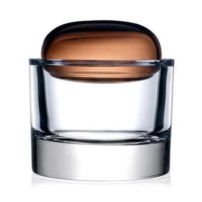 Nude Glass - Ecrin Lidded Vessel - Caramel Lid