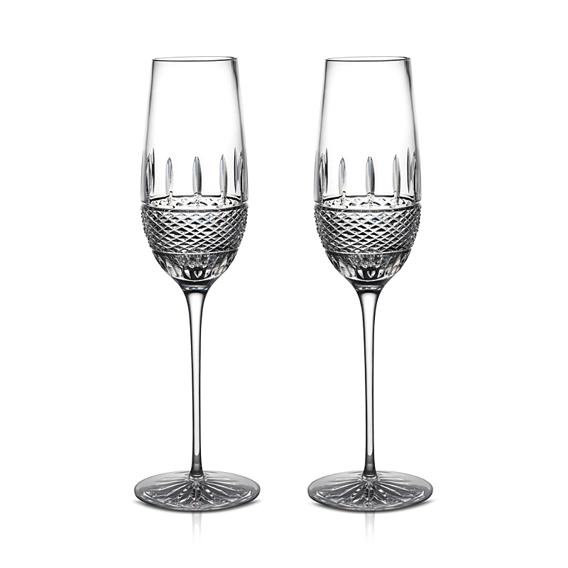 Waterford Irish Lace Flute, Set of 2