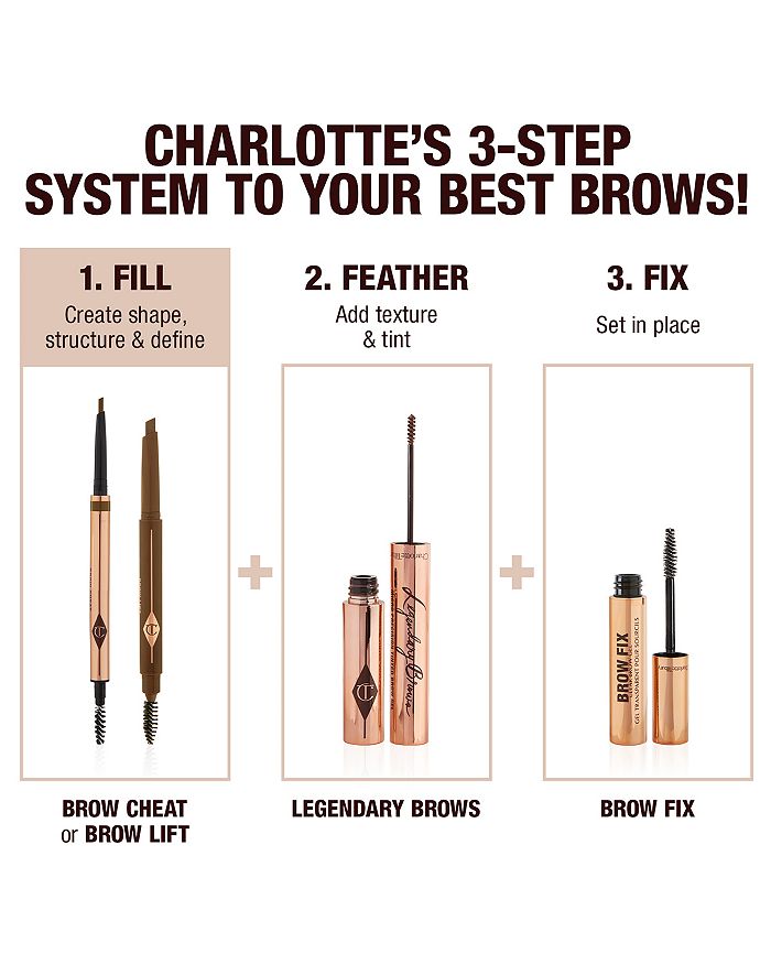 Shop Charlotte Tilbury Brow Lift & Refill In Medium Brown