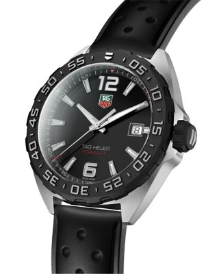 Formula 1 Quartz Men's Black Rubber Watch, 41mm