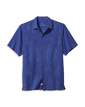 Men's Boston Red Sox Tommy Bahama Navy Sport Reign Forest Fronds Button-Up  Shirt