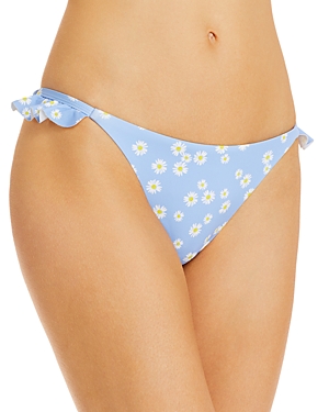 Aqua Swim Daisy Print Ruffled Bikini Bottom - 100% Exclusive