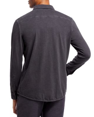 Seasons Regular Fit Long Sleeve Cotton Knit Button Down Shirt