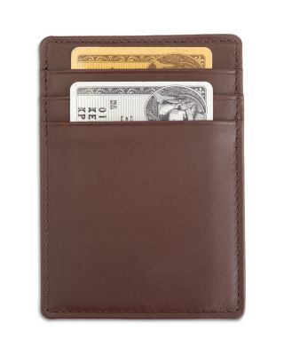Leather Magnetic Money Clip Wallet