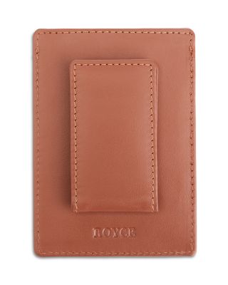 Leather Magnetic Money Clip Wallet