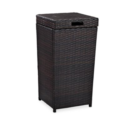 Crosley - Avalon Outdoor Wicker Trash Bin