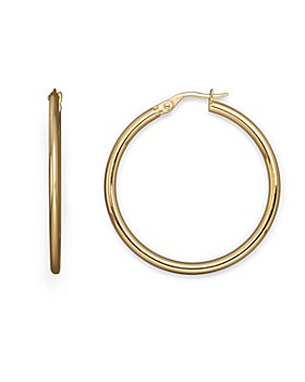 18k Gold Hoop Earrings - Bloomingdale's