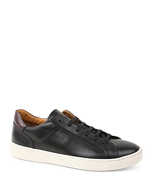 Shop Bruno Magli Dante Oxford Sneakers In Black Calf