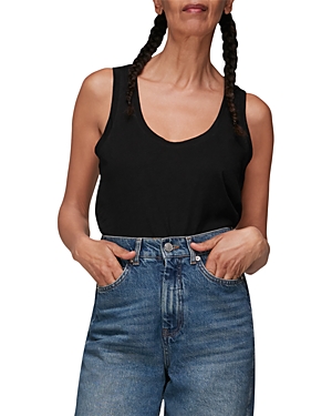 Whistles Easy Basic Tank Top In Black